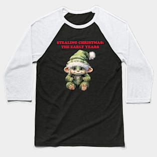 Stealing Christmas: The Grinch Early Years Baseball T-Shirt